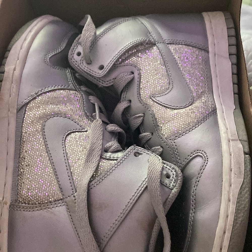 Nike High Top Dunks { silver }
